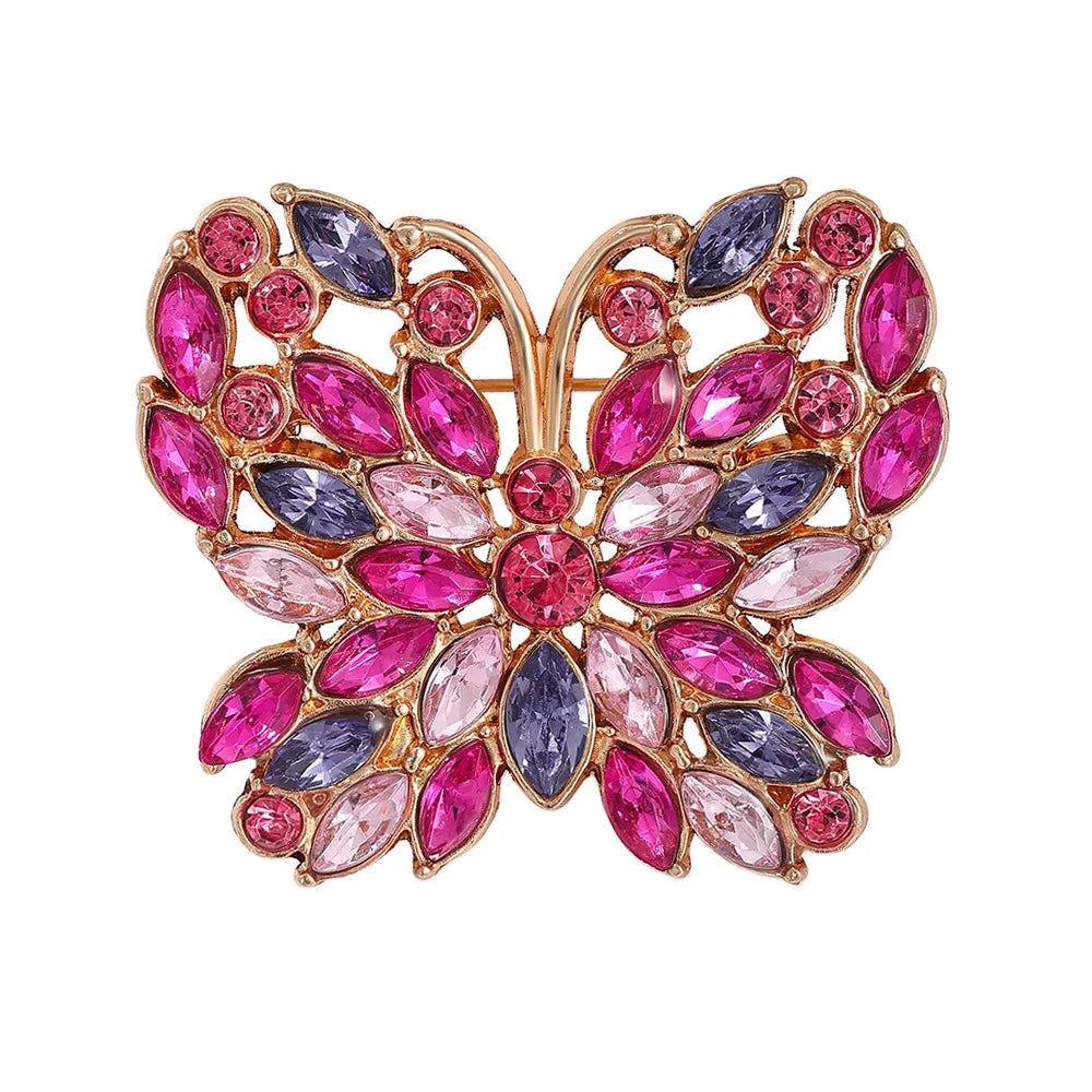 Different Styles Fashion Butterfly Brooch Animal Badge Pin Jewerly for Party Wedding