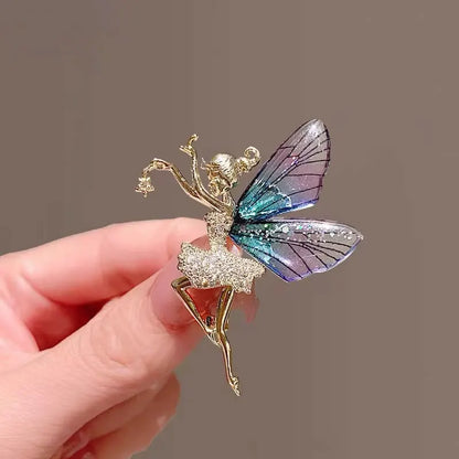 Multicolour Trendy Acrylic Brooches Faery Elf Butterfly Dragonfly For Women Fashion Insect Jewelry For Birthday Party Daily