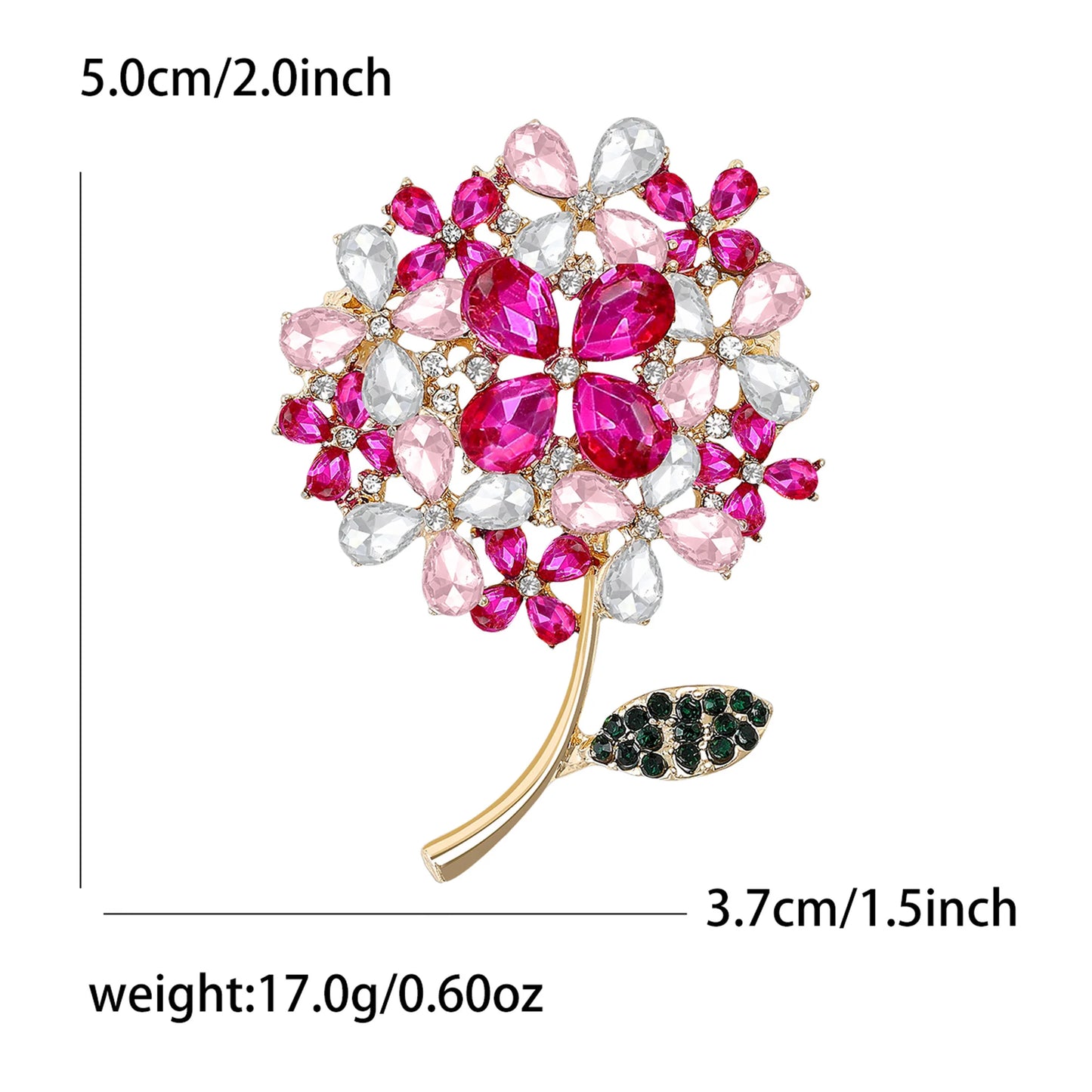 Fashion Enamel Flower Brooches for Women Unisex Plant Pins Office Casual Party Friend New Gifts Jewelry Accessories Decoration