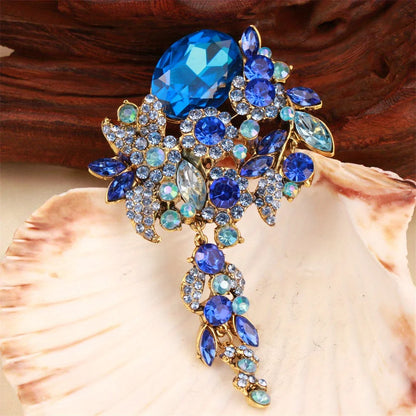 Baroque Luxury Tassel Flower Design Men's Women's Brooch Pin，Jewelry Accessories Wedding Holiday Party Couple Surprise Gift