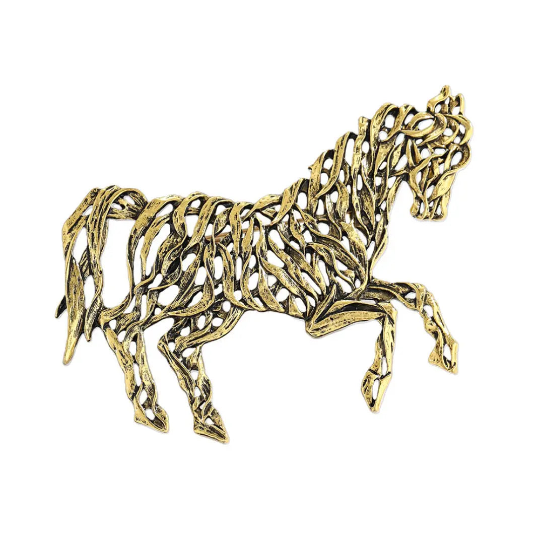 SKEDS Zodiac Horse Year Series Brooch High-End Luxury Chinese Style 2026 Birth Year Accessory Exquisite Animal Pin Gift