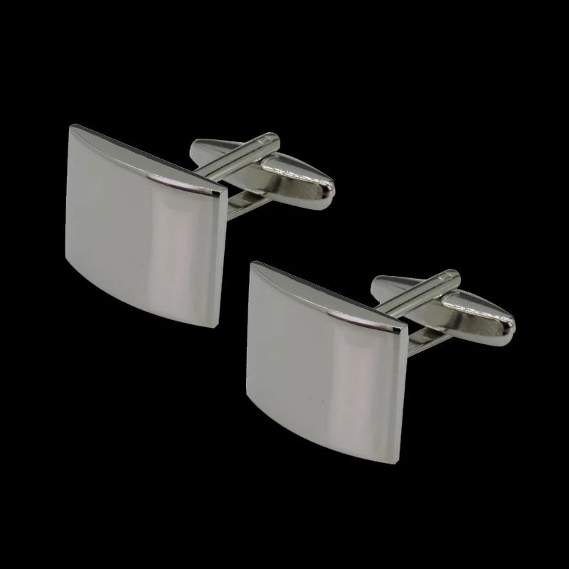 New Arrive Shirt Cufflinks Men steel Laser Engraving Cuff Links For Wedding Party Fashion Simple Men Sleeve Shirt Cufflinks