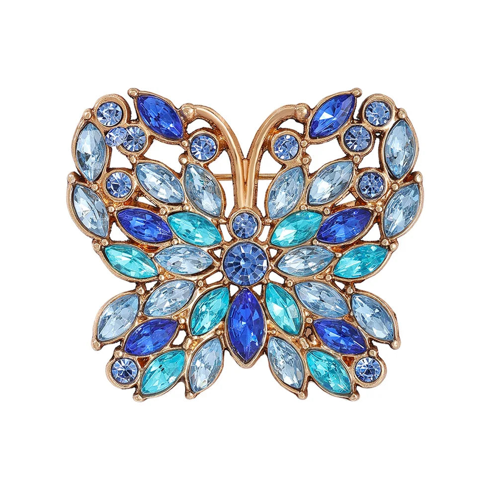 Different Styles Fashion Butterfly Brooch Animal Badge Pin Jewerly for Party Wedding