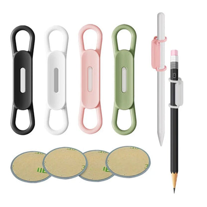 6 Colour Magnetic Pen Holder Office Whiteboard Adhesive Pencil Hooks Adjustable Silicone Magnet Marker Holders for Refrigerator