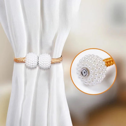 Curtain magnet buckle without punching creative versatile rope ties decoration modern simple straps 2pcs