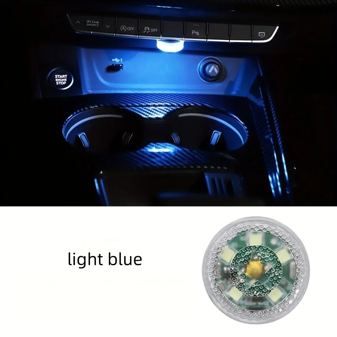 2Pcs Motion Sensor LED Indoor Ambient Lights - Touch Activated Battery-Free for Reading & Storage Box Lighting