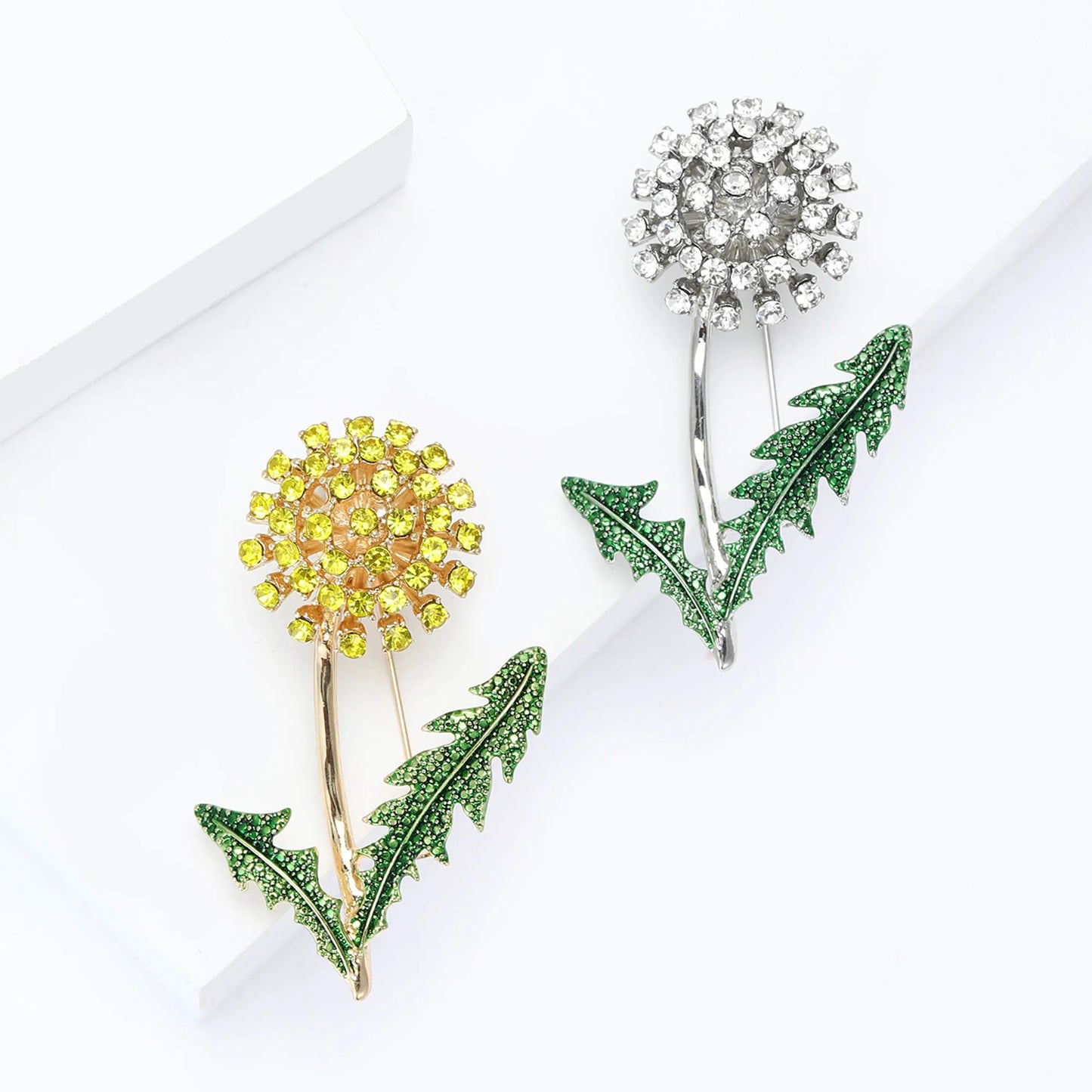 Fashion Enamel Flower Brooches for Women Unisex Plant Pins Office Casual Party Friend New Gifts Jewelry Accessories Decoration