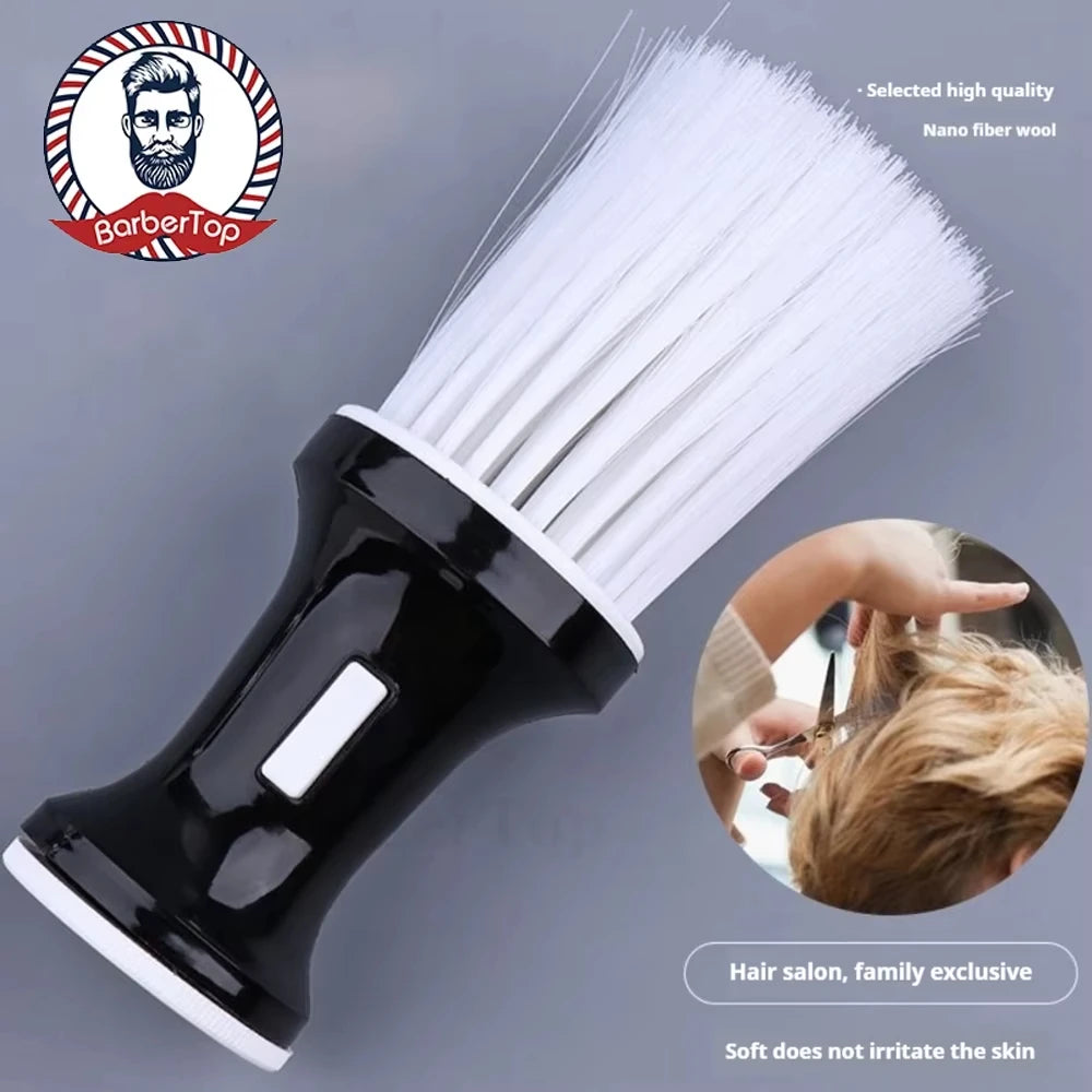 Ring Neck Duster Barber Remove Loose Hair Brush Hair Cutting Brush Soft Hair Cleaning Brush Hairdressing Tools