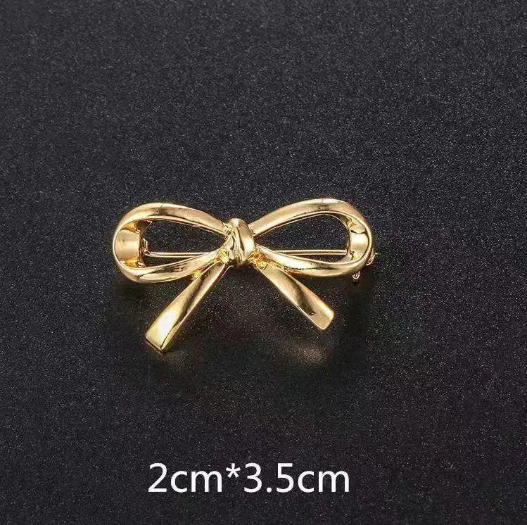 Cute Mini Brooch Pins Colorful Crystal Fruit Bowknot Flower Neckline Lapel Pin for Women Girls Buckle Jewelry Gifts