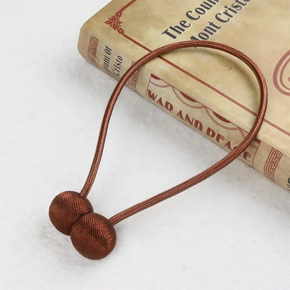 2Pc Magnetic Curtain Hooks Tieback High Quality Clip Curtains Buckle Holder Decorative Home Polyester Curtains Accessories
