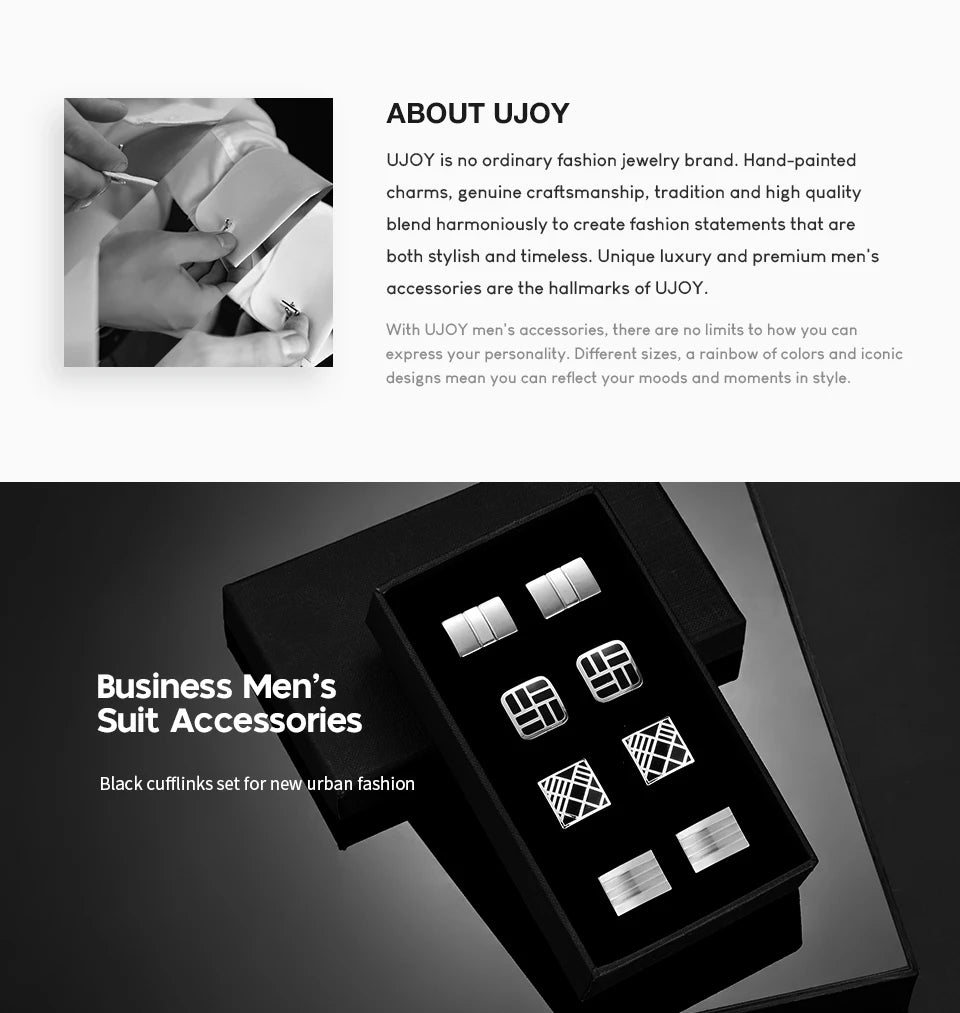 4 Pairs Cufflinks Set CuffLinks For Mens Wedding Souvenirs Groomsmen Gift Man Shirt Cufflink With Box Luxury Jewelry Tie Clips