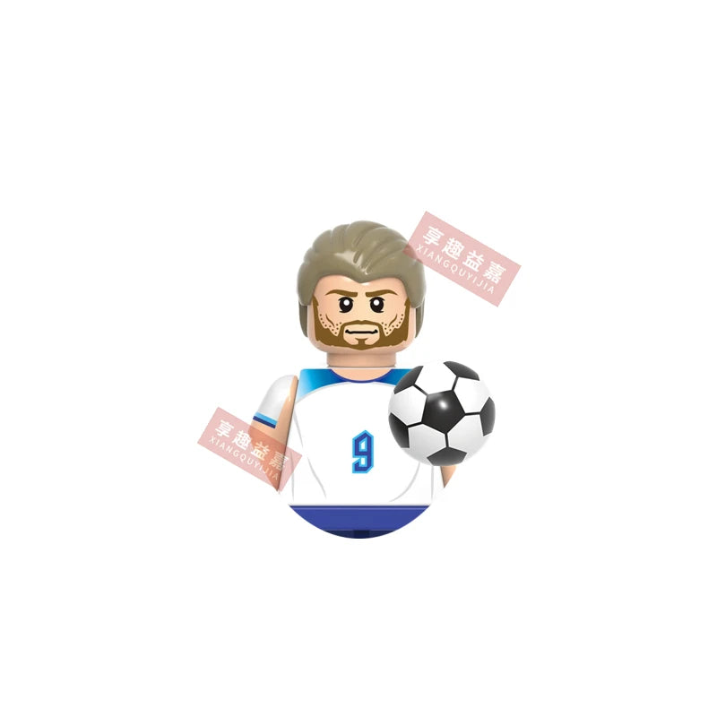 2026 NEW World Famous Football Players Figurine Messi Ronaldo Neymar Lewandowski Mini Action Building Block Model Toy Kids Gifts