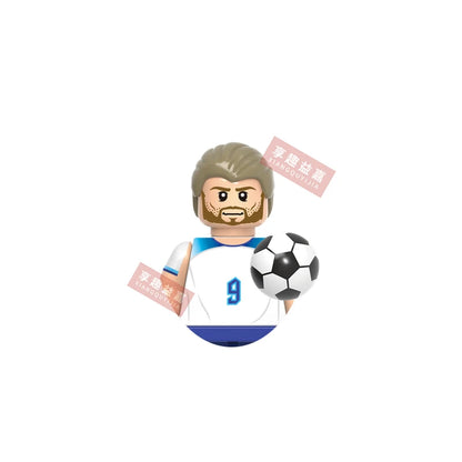 2026 NEW World Famous Football Players Figurine Messi Ronaldo Neymar Lewandowski Mini Action Building Block Model Toy Kids Gifts