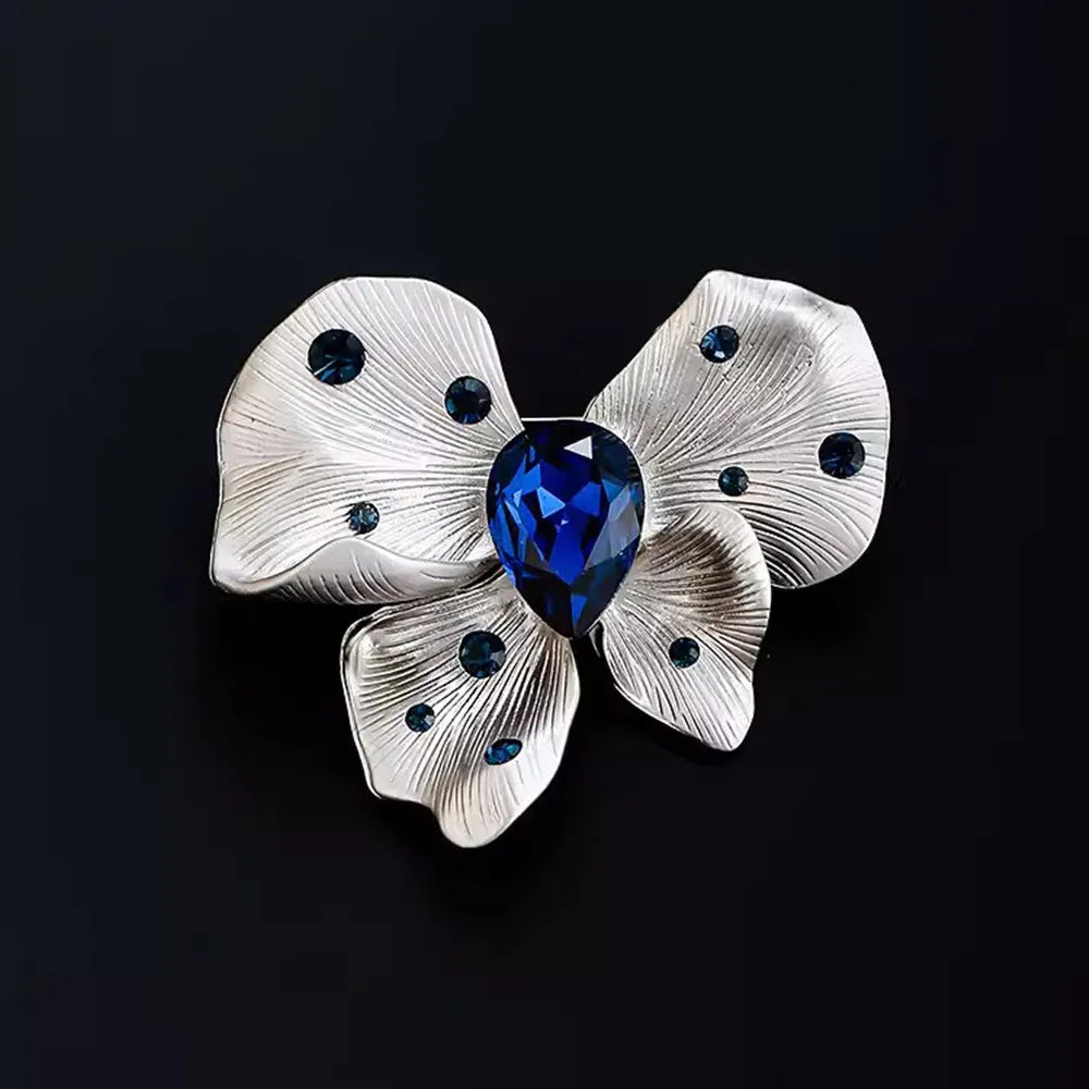 Ajojewel Crystal Rhinetone Bowknot Brooches Pin New Design Costume Jewelry Accessories Gifts