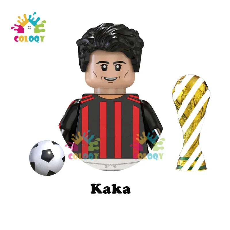 Kids Toys Football Stars Building Blocks Sport Player Mini Action Figures Toys For Boys Christmas Gifts