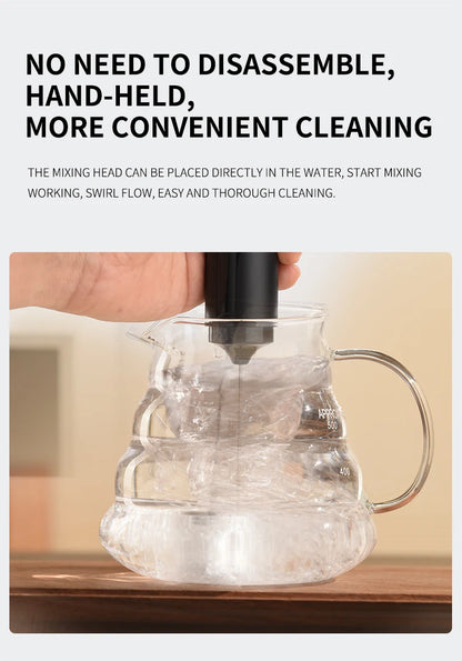 Kitchen Powerful Stirrer Milk Frother Handheld Foam Maker for Lattes,Whisk Drink Mixer for Coffee Electric Egg Beater