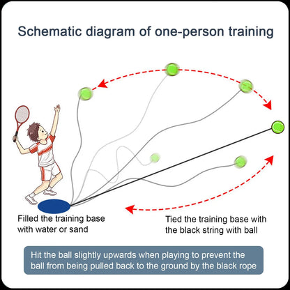 Tennis Training Ball with String Tennis Balls With Elastic Rope Tennis Training Partner Rebound Practice Ball Self Practice Tool