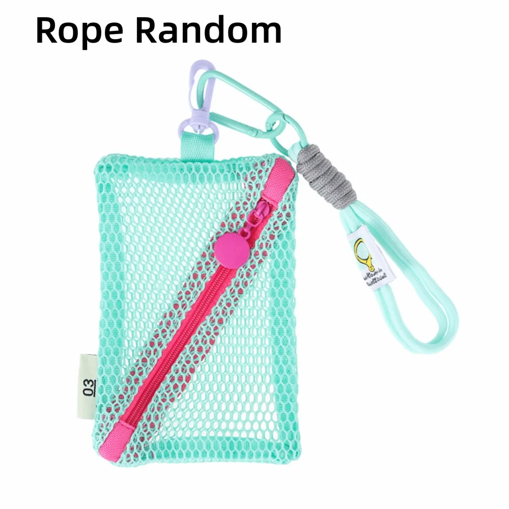 Fashion Dopamine Color Storage Bag Large Capacity Candy Color Mesh Cosmetic Bag Toiletry Make Up Case