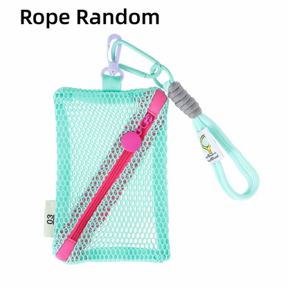 Fashion Dopamine Color Storage Bag Large Capacity Candy Color Mesh Cosmetic Bag Toiletry Make Up Case