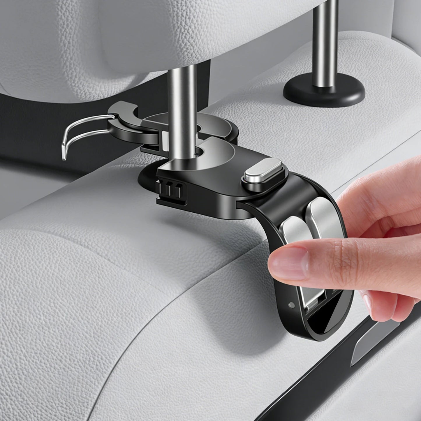 Car Seat Back Hook foldable Headrest Hidden Mount Auto Vehicle Back Seat Organizer Car Accessories Hanging Hooks Storage Hanger