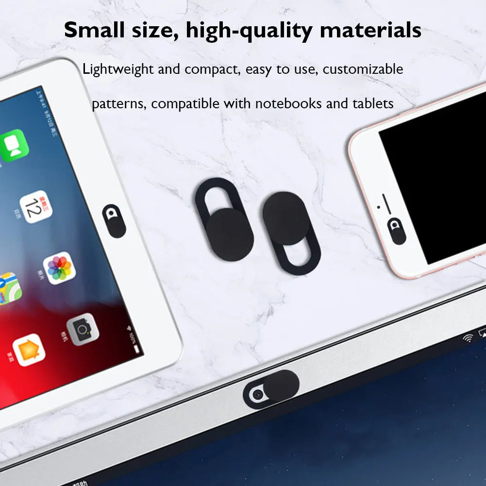 5Pcs Webcam Cover Shutter Slider Privacy Protective Cover For iPad Tablet Webcam Laptop PC Mobile Phone Lens Camera Sticker