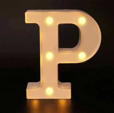 Alphabet LED Night Lights Luminous Number Letter Lamp 16cm Letter Light for Home Wedding Birthday Christmas Party Decoration