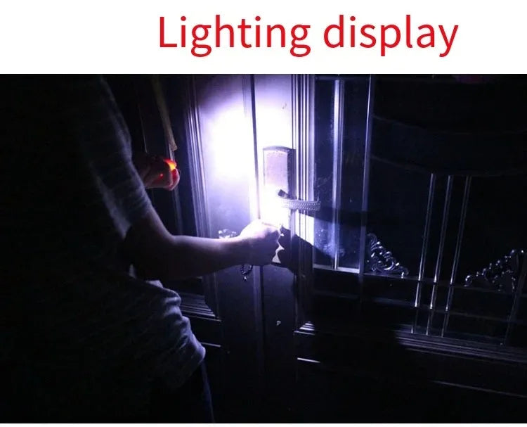 USB Rechargeable LED Multifunctional Strong Light Pocket Keychain Flashlight Waterproof Outdoor Hiking Camping Mini Flashlight