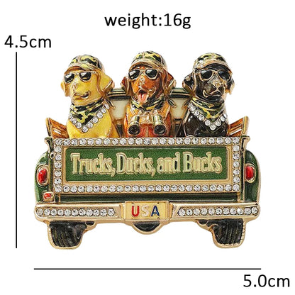 Wuli&baby America's 250th Independence Day Brooches For Women Unisex Eagle Animal Boweknot Flowers Design Party Brooch Pins Gift