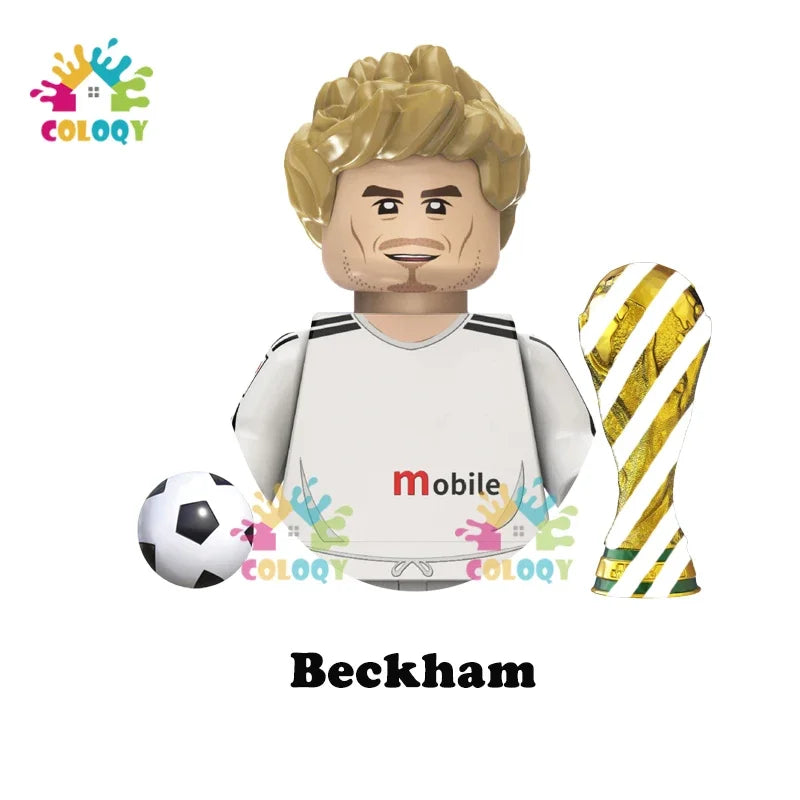 Kids Toys Football Stars Building Blocks Sport Player Mini Action Figures Toys For Boys Christmas Gifts