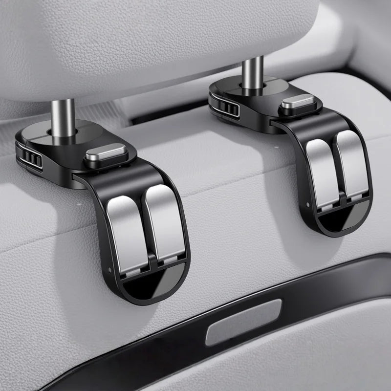 Car Seat Back Hook foldable Headrest Hidden Mount Auto Vehicle Back Seat Organizer Car Accessories Hanging Hooks Storage Hanger