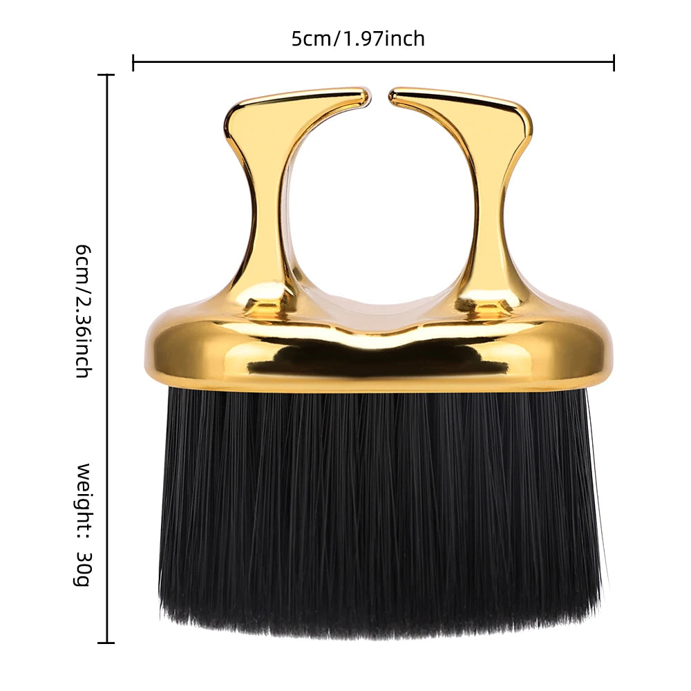 Ring Neck Duster Barber Remove Loose Hair Brush Hair Cutting Brush Soft Hair Cleaning Brush Hairdressing Tools