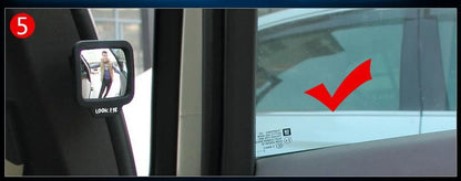 270 Degrees Wide Angle Car Rear Magnet Mirror Car Auxiliary Rearview Mirror Eliminate Blind Point for Car Safety