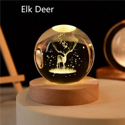 System Galaxy Table Lamp Glowing Moon Sphere For Bedroom Decoration Gift