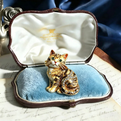 Baroque Luxury Cartoon Cat Animal Design Brooches for Men and Women, Jewelry, Fashion Accessories, Wedding, Holiday, Party Gifts