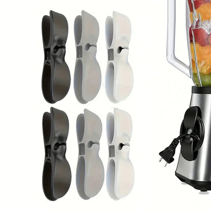 4pcs Silicone Cord Winder Holder Power Cord Organizer Clip Self Adhesive Cable Wire Fixer for Air Fryer Coffee Machine