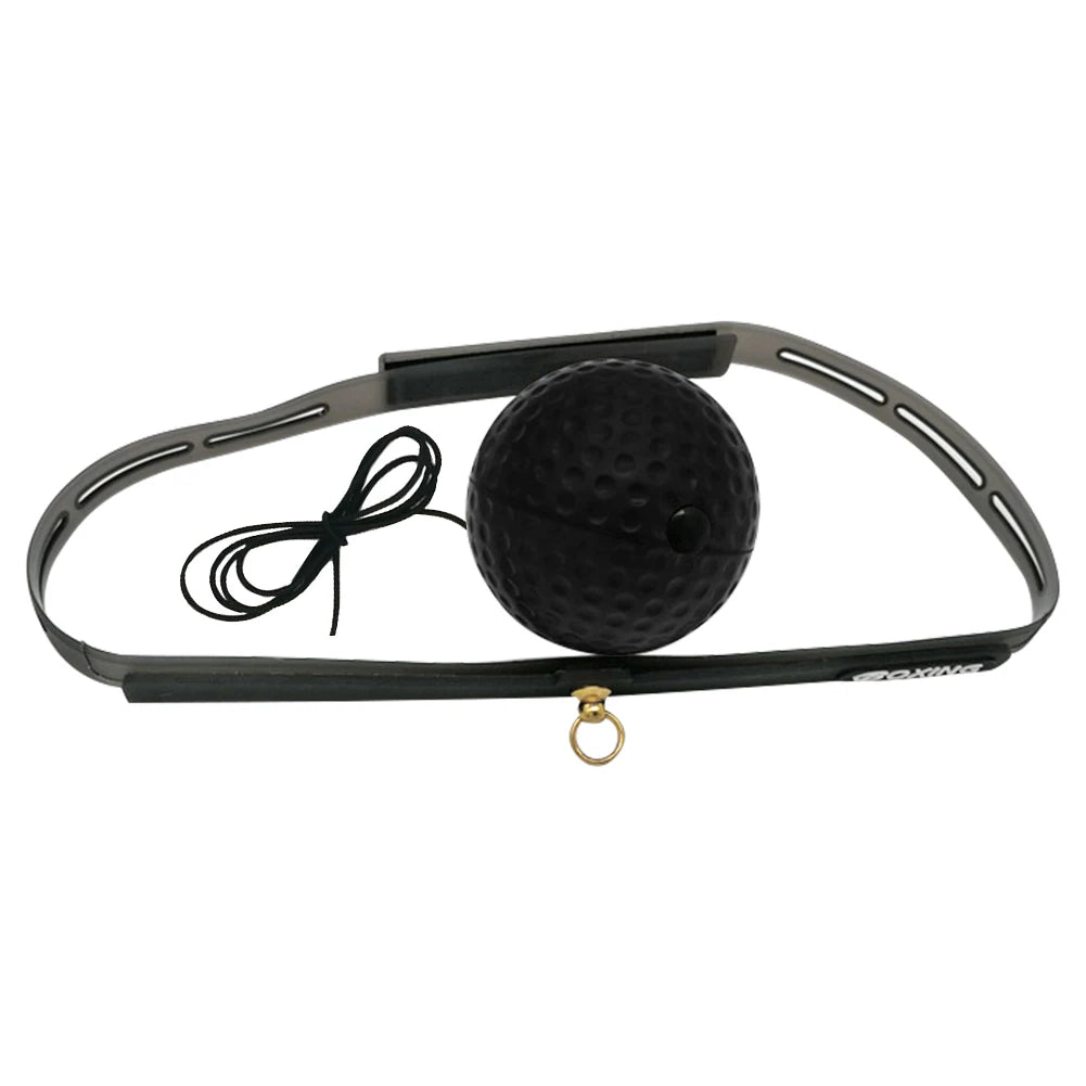 Boxing Reflex Speed Punch Ball Boxing Rubber Balls for Agility Reaction Training with Sweatband Fitness Equipments Accessories