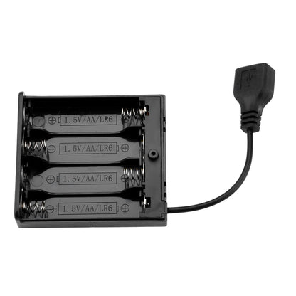 Portable Mini 3 4 x AA Battery Holder Storage Box Case USB Power Supply Battery Box For LED Strip Light 4.5V 6V Battery Holder