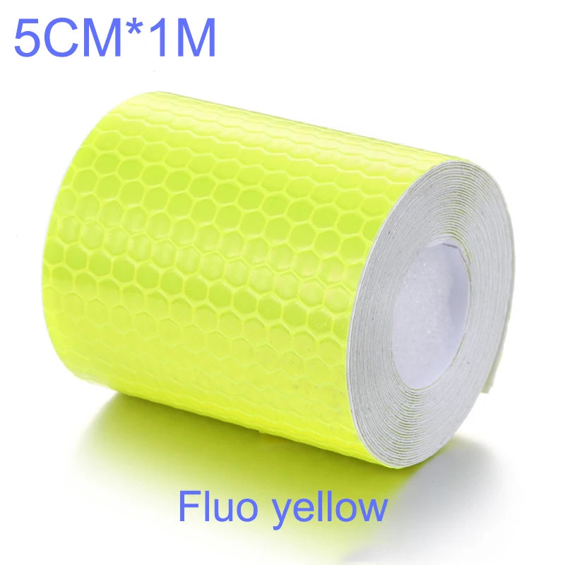 Solid Color Reflective Stickers Personality Waterproof Car Class Modification Warning Signs Highlighting Safety Reflective Strip
