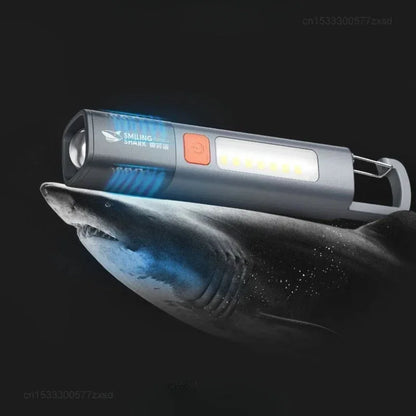 Mijia Outdoor Flashlight Portable Strong Lights Variable Focus with Floodlight Side Lights Long Range USB Rechargeable LED Lamp