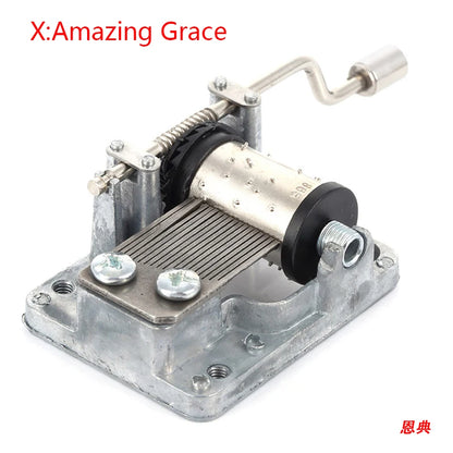 Hand-Cranked Music Box Movement Metal Rocker Mini Diy Gift Music Mechanical Decorative Collectibles For Girl Boy friend