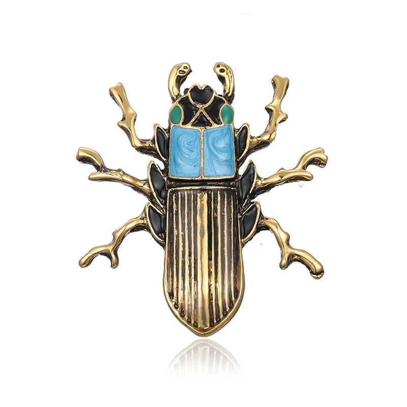 SHMIK Women Men Bee Beetle Crystal Pearl Brooches Pin Fashion Metal Cute Insect Jewelry Accessoreis Retro Women's Men's Brooch