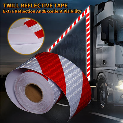 Car Bumper Reflective Stickers Reflective Warning Strip Tape Secure Reflector Stickers Decals Safety Warning Tape