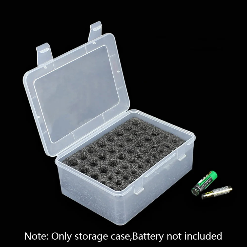 Multi Slot Battery Organizer Storage Case Holder 54 Slot AA AAA Battery Storage Organizer Box Home Drawer Organization Dispenser