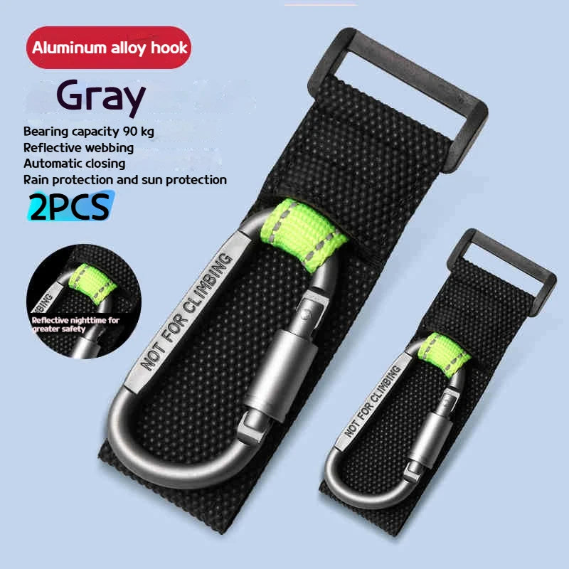 2PCS Heavy Duty Aluminium Alloy Hooks, Multi-functional Solid & Thick for Motorcycle, E-Bike, Scooter & Outdoor Use