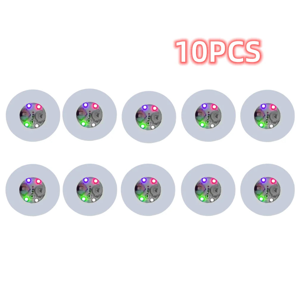 1/10/50pcs Luminous Coaster LED Bar Drinks Cup Pad Wine Liquor Bottles Coaster Atmosphere Light Cup Sticker Light-emitting Prop