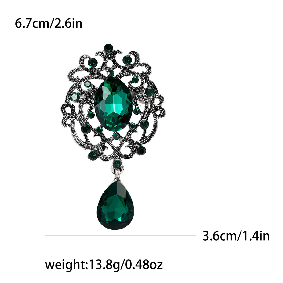 Rhinestone Flower Brooch for Women Unisex Trendy Crystal Glass Pendant Pins Event Funny Luxury Gifts New Year Friends Decoration