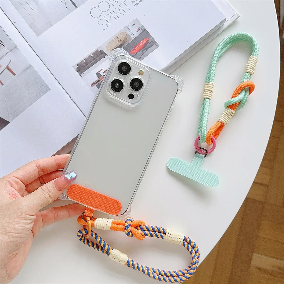 Phone Lanyard Wrist Strap + Case Connector - Universal Anti-Slip Anti-Fall Phone Case Accessory, Portable Pendant