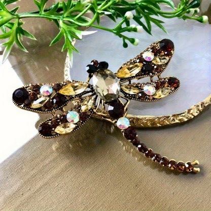 Baroque Luxury Beautiful Dragonfly Design Men's Women's Brooch Pins，Jewelry & Accessories，WeddingHolidayPartyCoupleSurprise Gift