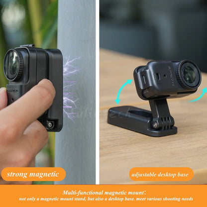 Magnetic Mount for DJI Osmo Nano Accessories Tabletop Stand Base Backpack Clip with Protective Film Gift
