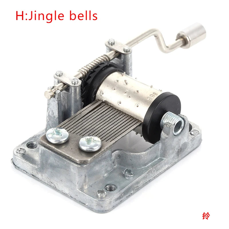 Hand-Cranked Music Box Movement Metal Rocker Mini Diy Gift Music Mechanical Decorative Collectibles For Girl Boy friend